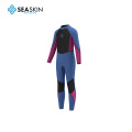 Zeegeacht meisjes blauwe kleur 2 mm duiken wetsuits