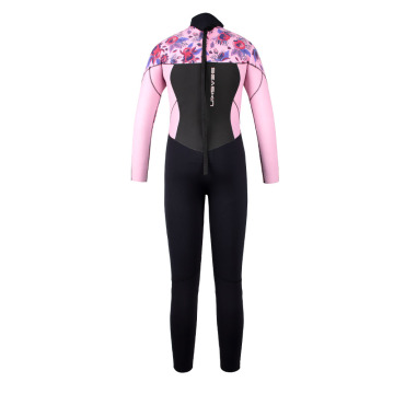 Zeegeacht meisjes terug zip 3 mm neopreen surfen wetsuit