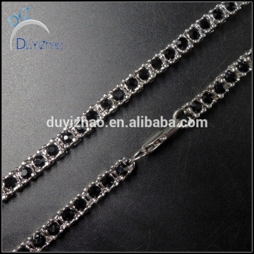 hip hop latest necklaces, hip hop black cz necklaces