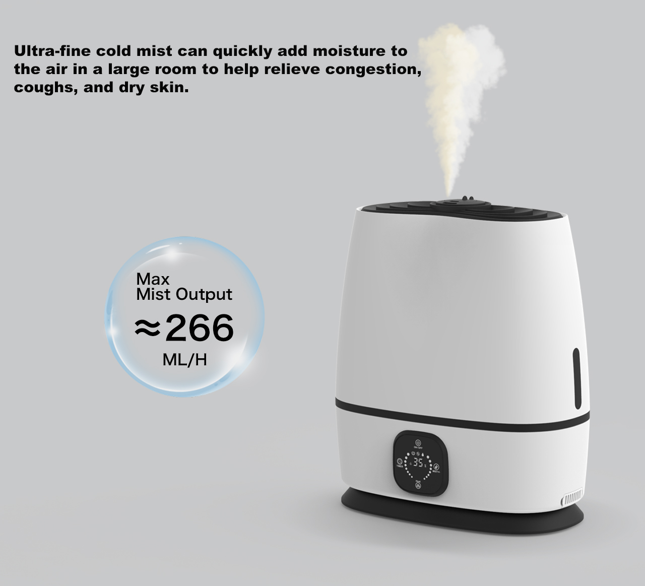 HTJ-2123B humidifier mist output HTJ-2123B humidifier mist output
