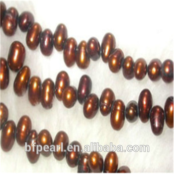 Wholesale Costume Jewelry Coffee Raindrop Shaped Loose Pearls Beads