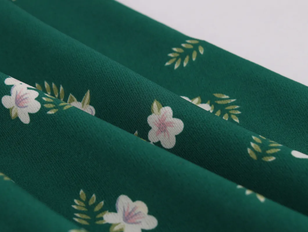 Women Summer New Lapel MID-Length Skirt Floral Sleeveless Dress
