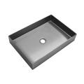 Trendy Right Angle Inner Round Color Bathroom Sink