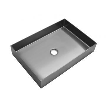 Trendy Right Angle Inner Round Color Bathroom Sink