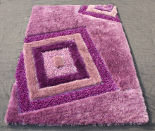 Silk Viscose Loop Shaggy  Rug