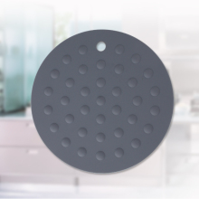 Black Round Silicone Mat