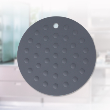 Black Round Silicone Mat