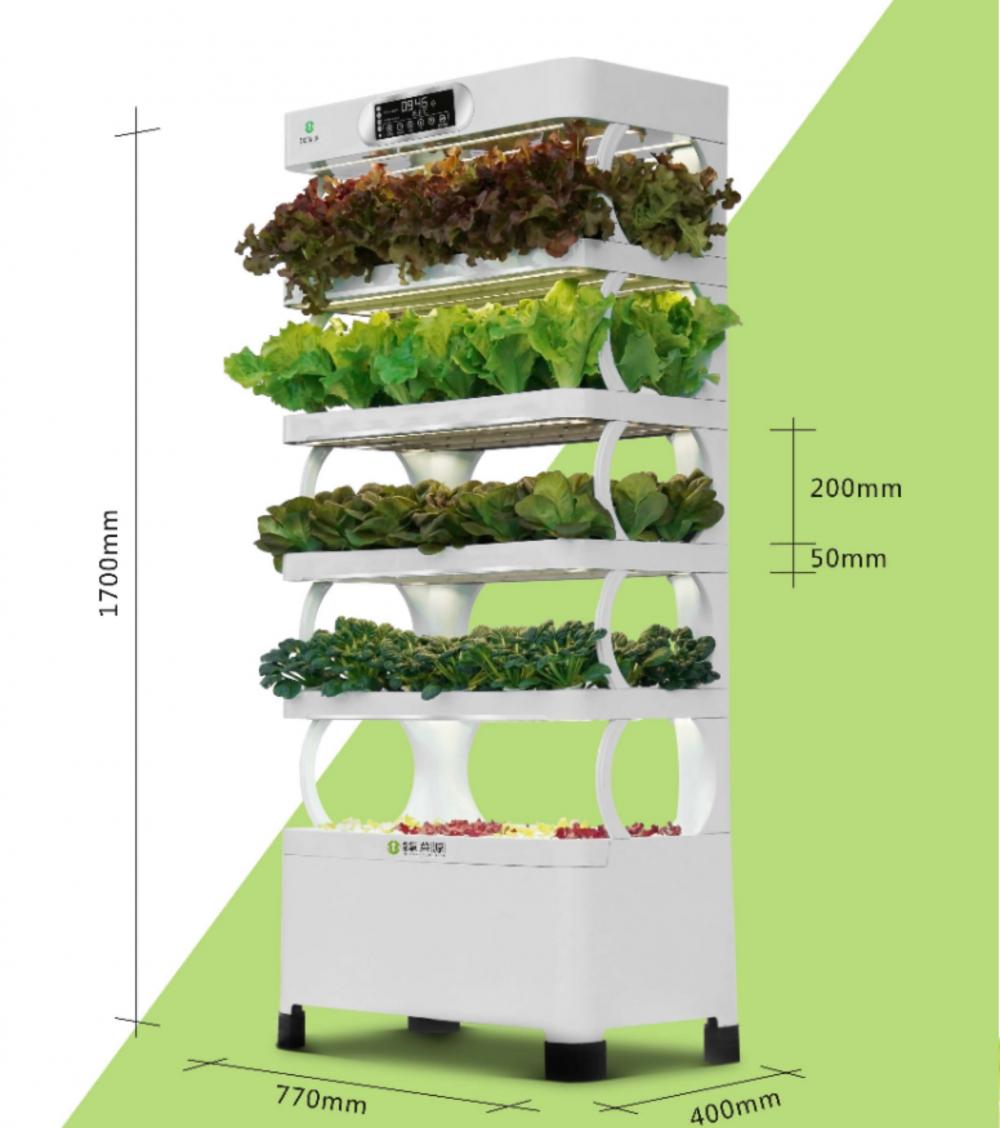 Vertical indoor garden use grow smart hydroponic system