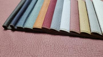 Dyed Embossing Leather Looking Fabric for Sofa Furniture