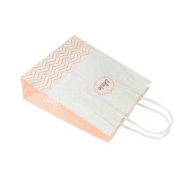 White Premium Eco-Compostable Custom Plastic Kraft Paper Bag