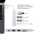 USB C HUB Mulitiport-adapter met PD