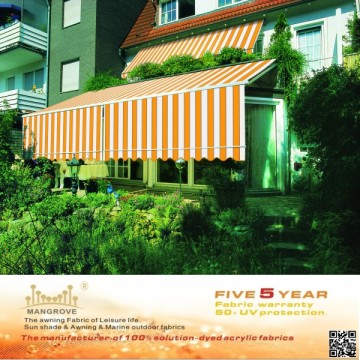 100% solution dyed acrylic for strip fabrics, awning fabric