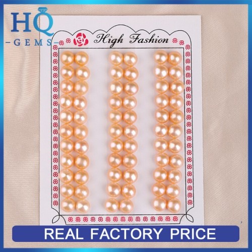 Natural half hole pearl many colors freshwater pearls