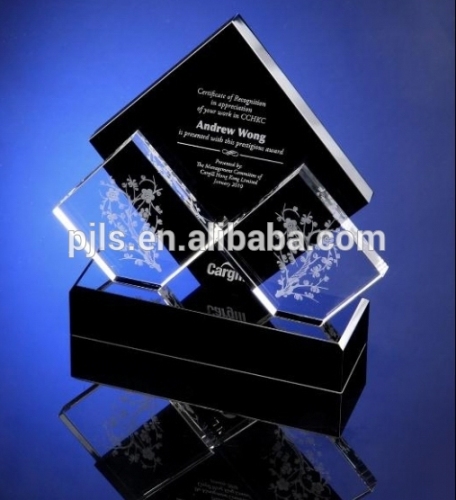 Hot wedding anniversary gift crystal trophy,wedding anniversary gift crystal trophy manufacturer