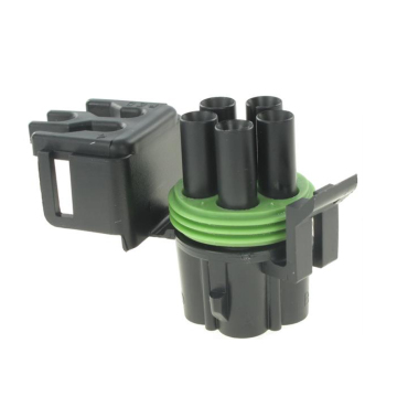 Black Sealed Female Automotive Weather Pack Wire Connector 12034342