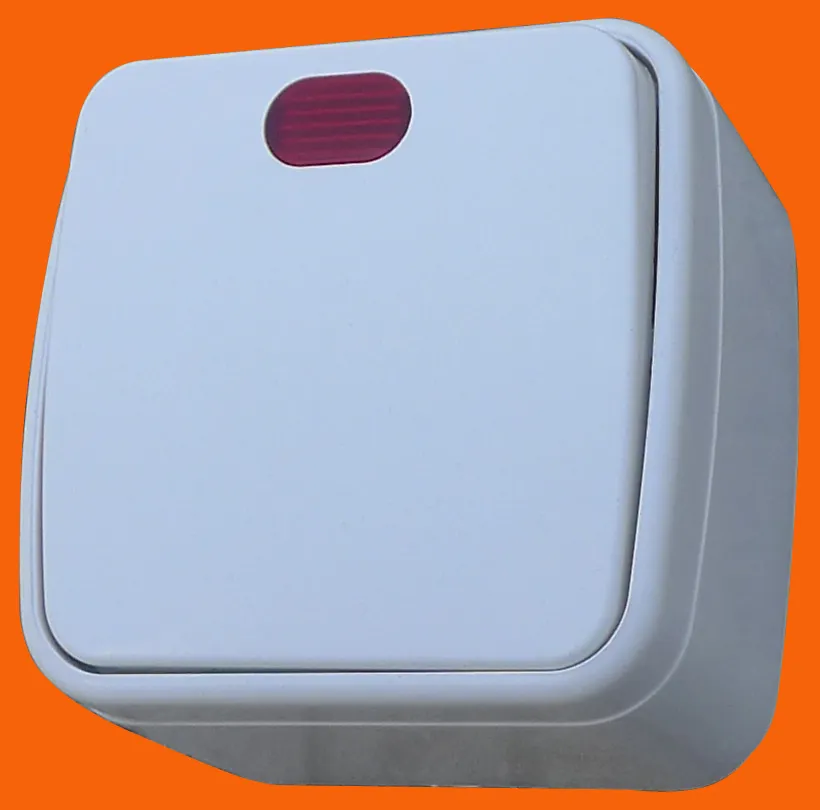 Одинарное управление накладного монтажа в европейском стиле с настенным выключателем освещения