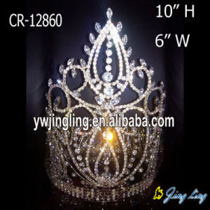 Large Rhinestone Full Round Crowns