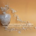 Acrylic Round Beads&White Piece Garland Tree Branches