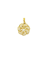 Flower Charm Rotating Pendant
