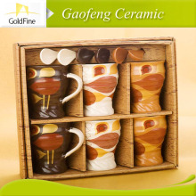 stoneware Mug with cute silk-screen Design