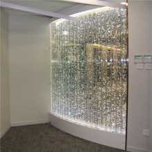 Custom Made Spa Salon Bent Arc Curved Design Water Bubble Wall Dividers