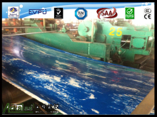Great Wall good quality 3mmx1.2mx10m blue/White Marbled rubber flooring