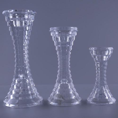 Glass Diamond Pillar Holder