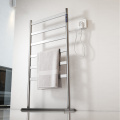 Floor-standing heated towel rack