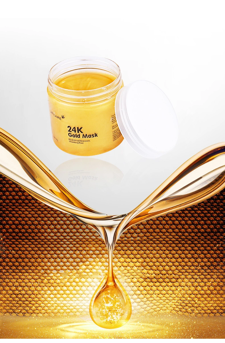 Private Label Anti Wrinkle and Moisturizing Blackhead Remover Collagen Peel off Facial 24K Gold Face Mask