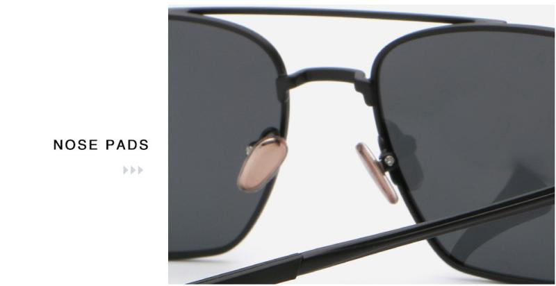 TAC Polarized Polygon Metal Aviator Sunglasses ME2167-nose pad TAC Polarized Polygon Metal Aviator Sunglasses ME2167-nose pad
