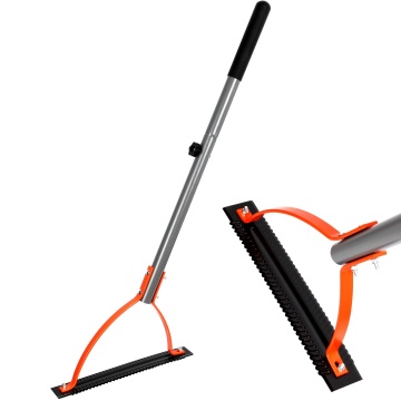 Stainless Steel Weeding Tools with 32 Teeth Plastic Grass Rake
