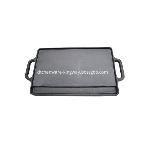 Eco-friendly Cast Iron Reversiable Griddle Plate