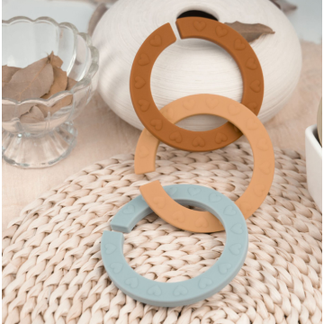 Multi-Textured Soft Round Silicone Teether