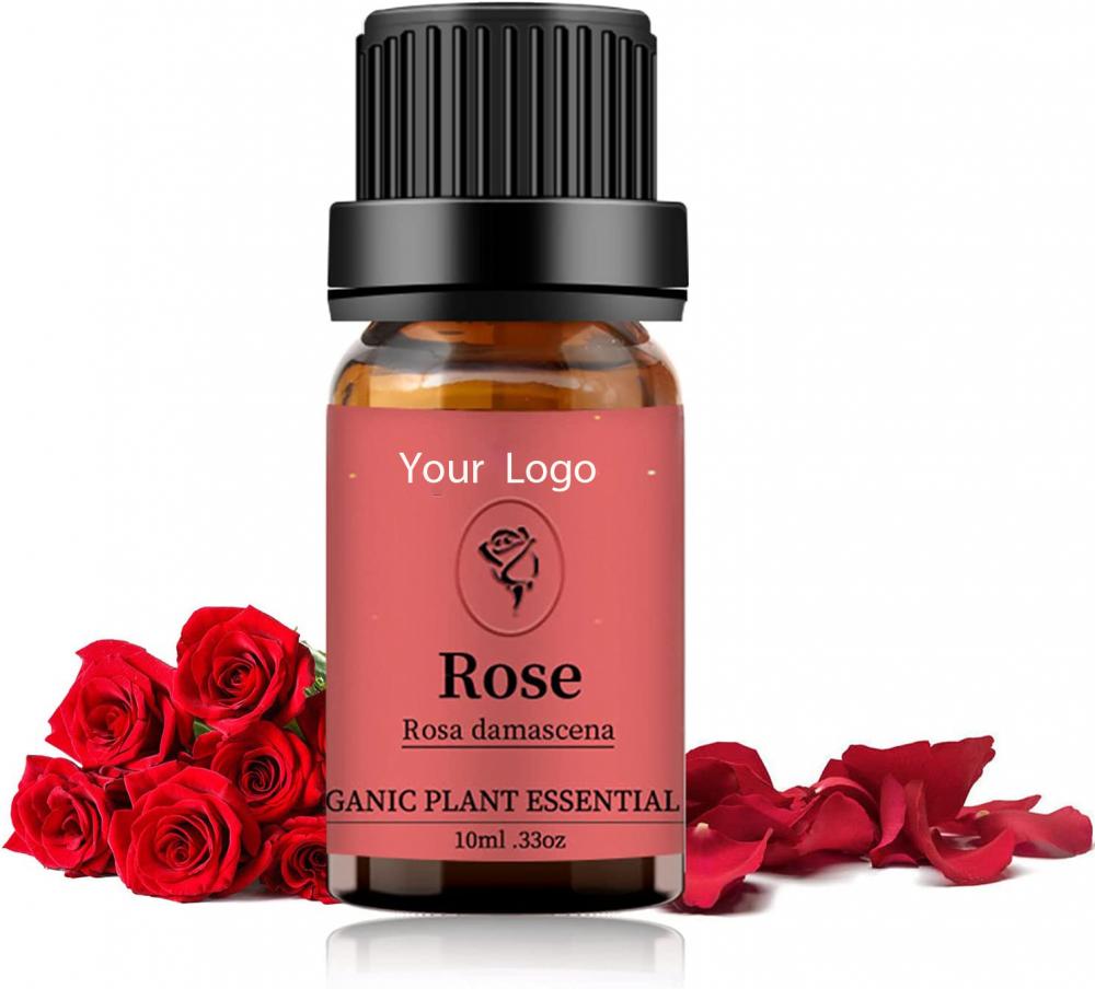 100% Pure Organic Essential Oil Set Private Label Natural Aromatherapy Rose Essential Oil For Diffuser