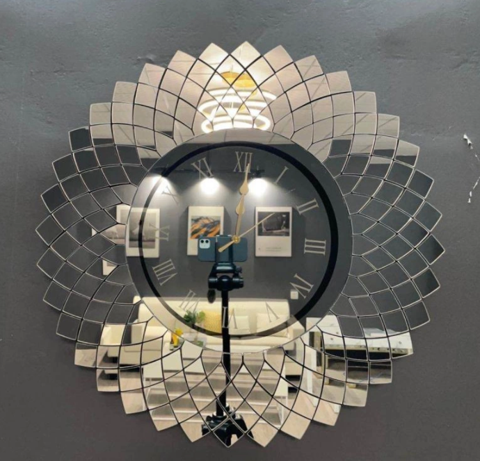 Horloge murale miroir pour vente en ligne bon marché