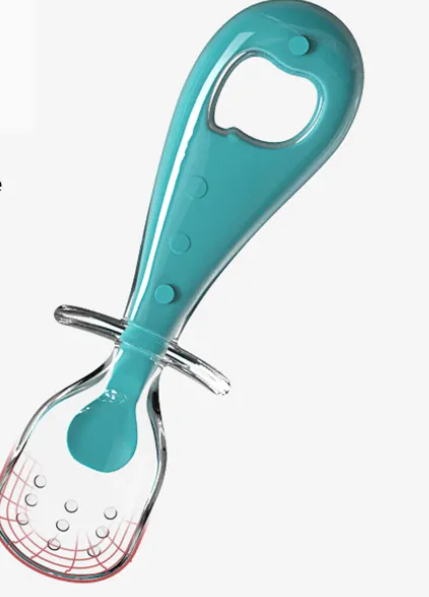 Short-handled silicone spoon Short-handled silicone spoon