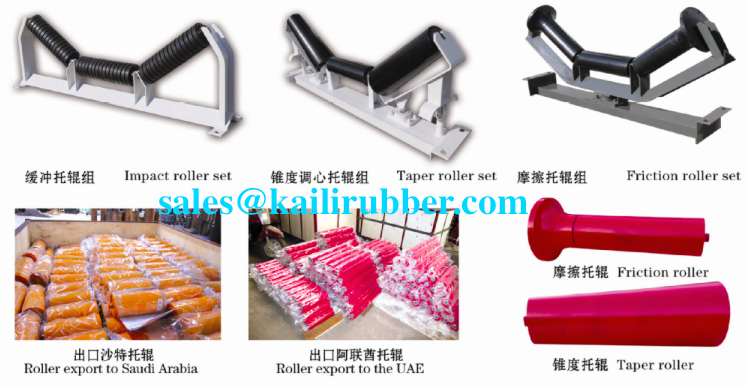 Steel Idler/Roller For Rubber Conveyor Belt Equipment