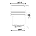 Luz de cubierta LED impermeable RGBW