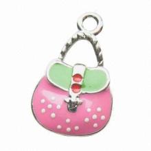 Charm Necklaces, Made of Brass and Enamels, OEM Orders are Welcome