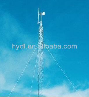 telecom steel guyed mast
