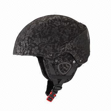 Leather Helmets for Skiing, Made of PC+EPS
