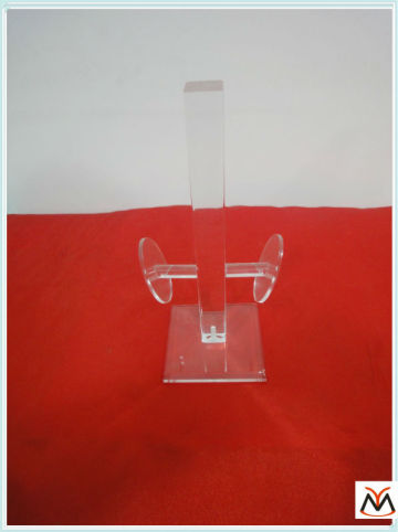 Head shaped acrylic headphone display holder;Acrylic headset display;Acrylic earphone hanging display YM15051903