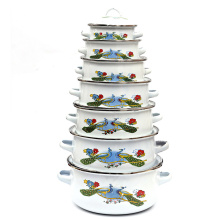 Enamel Cookware Set 7PCS Enamel Casserole Set