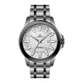 Teaked Dial Men's Watch With Steel Bracelet