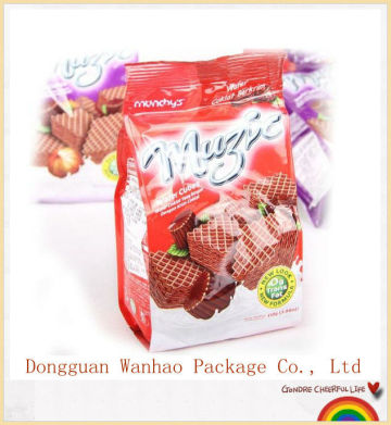 Snack food packaging/plastic cookie packaging bag