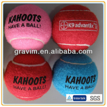 Colored personalized tennis ball