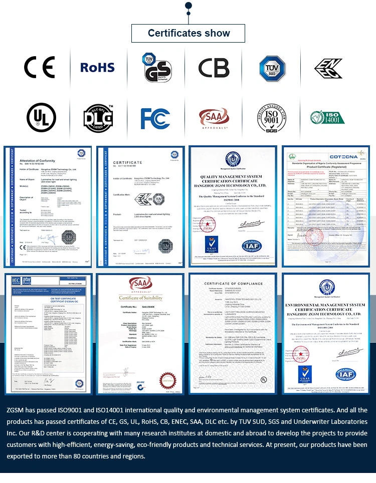 7years Warranty 200W LED Street Light with Ce/RoHS Certificated