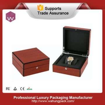 plain wooded watch pack box handmade lacquerred watch box