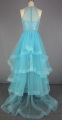 Gaun Prom Malam Ruffle Biru Muda