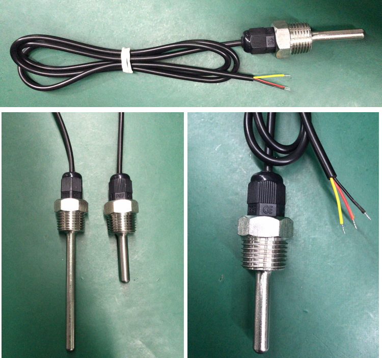 OEM china manufacture thread probe waterproof ds18b20 ntc temperature sensor